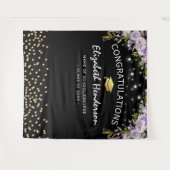 Tenture Fond de photographie de remise de diplômes à fleur (Devant (Horizontal))