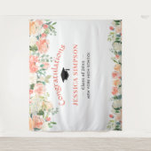 Tenture Fond de photographie de remise de diplômes de rose (Devant)