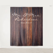 Tenture Fond de photographie en bois de grange brun foncé (Devant)