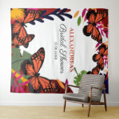 Tenture Fond de photographie floral papillons pour enterre (En situation (horizontale))