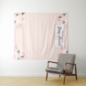 Tenture Fond de photographie floral rose chic et pêche (En situation (horizontale))