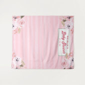 Tenture Fond de photographie floral rose corail chic (Devant (Horizontal))