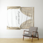 Tenture Fond de photographie mariage élégant rideau jaune  (En situation (horizontale))