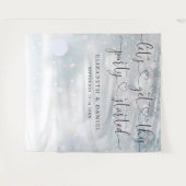 Tenture Fond de Photographie Mariage Hiver Début de Fête (Devant (Horizontal))