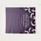 Tenture Fond de photographie moderne fleurs sombres violet (Devant (Horizontal))