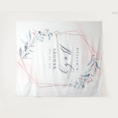 Tenture Fond de photographie pour Baby Shower Rose Gold Bl (Devant (Horizontal))