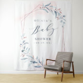 Tenture Fond de photographie pour Baby Shower Rose Gold Bl (En situation)