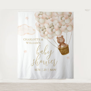Tenture Fond de photographie pour Baby Shower Teddy Bear G