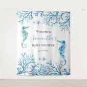 Tenture Fond de photographie pour Baby Shower thème mer (Devant)