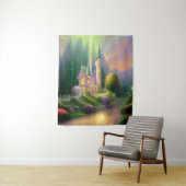 Tenture Fond de photographie pour bébé "Château de rêve" 1 (En situation)