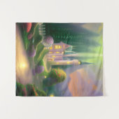 Tenture Fond de photographie pour bébé "Château de rêve" 1 (Devant (Horizontal))