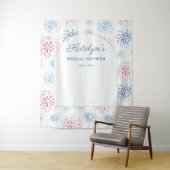 Tenture Fond de photographie pour douche de mariée avec fe (En situation)