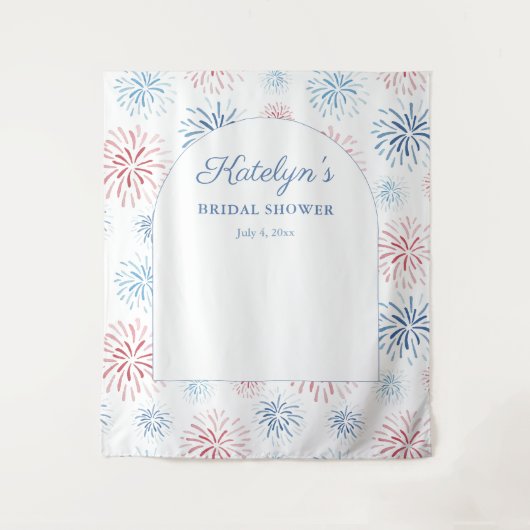 Tenture Fond de photographie pour douche de mariée avec fe (Devant)