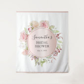 Tenture Fond de photographie pour douche de mariée floral  (Devant)