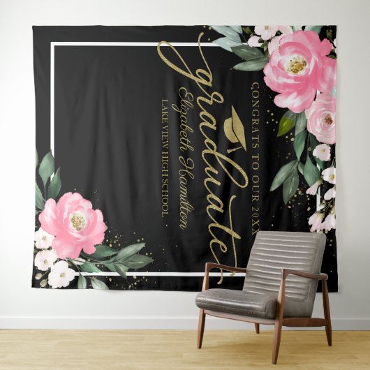 Tenture Fond de photographie pour fête de remise de diplôm (En situation (horizontale))