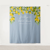 Tenture Fond de photographie pour mariage avec citrons ble (Devant)