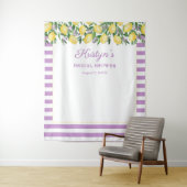 Tenture Fond de Photographie pour Mariage avec Citrons et  (En situation)