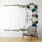 Tenture Fond de photographie pour mariage avec fleurs rose (En situation (horizontale))