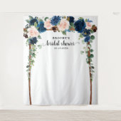 Tenture Fond de photographie pour mariage avec fleurs rose (Devant)