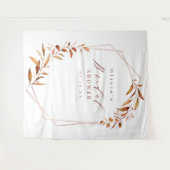 Tenture Fond de photographie pour mariage géométrique d'au (Devant (Horizontal))