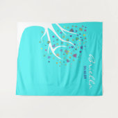 Tenture Fond de photomaton arbre de vie abstrait pour fête (Devant (Horizontal))