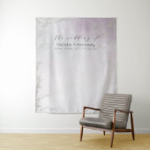 Tenture Fond de photomaton argent violet clair ombré (En situation)