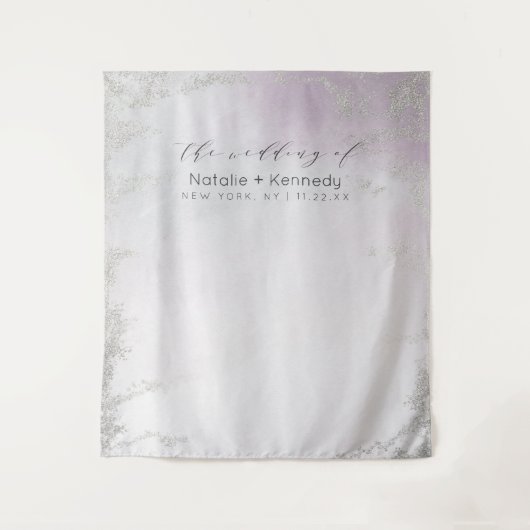 Tenture Fond de photomaton argent violet clair ombré (Devant)