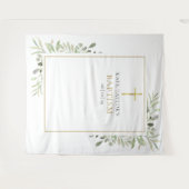 Tenture Fond de photomaton baptême végétation (Devant (Horizontal))