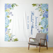 Tenture Fond de photomaton de baby shower mariée Hydrangea (En situation (horizontale))