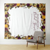 Tenture Fond de photomaton de baptême floral rustique pour (En situation (horizontale))