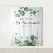 Tenture Fond de photomaton de future Mme Eucalyptus (Devant)