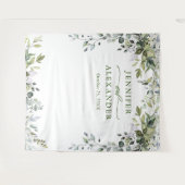 Tenture Fond de photomaton de mariage à l'aquarelle Eucaly (Devant (Horizontal))