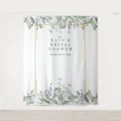 Tenture Fond de photomaton de mariage avec lilas verdure (Devant)