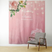 Tenture Fond de photomaton de mariage Chic Fleur Mason Jar (En situation)