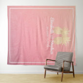 Tenture Fond de photomaton de mariage Couple au Pineapple  (En situation (horizontale))