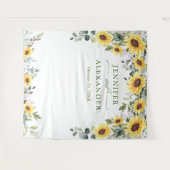 Tenture Fond de photomaton de mariage élégant Eucalyptus (Devant (Horizontal))