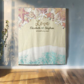 Tenture Fond de photomaton de mariage Été Plage Étoile de