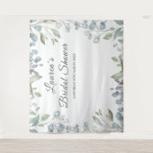 Tenture Fond de photomaton de mariage floral verdure (Devant)