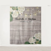 Tenture Fond de photomaton de mariage Hydrangea Lights boi (Devant)