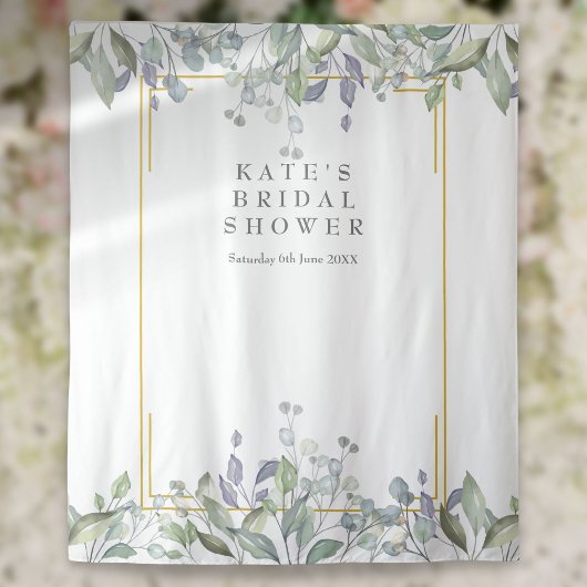 Tenture Fond de photomaton de mariage lilac verdure