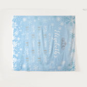 Tenture Fond de photomaton de Quinceañera Princesse Hiver (Devant (Horizontal))