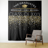 Tenture Fond de photomaton de remise de diplômes (En situation)