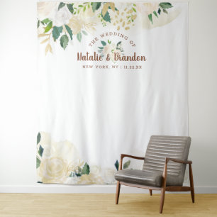 Tenture Fond de photomaton de style rustique chic Farmhous