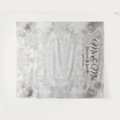 Tenture Fond de photomaton élégant argent blanc pour maria (Devant (Horizontal))