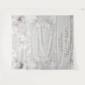 Tenture Fond de photomaton élégant or argent pour mariage (Devant (Horizontal))