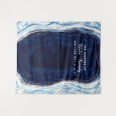 Tenture Fond de photomaton géode or rose bleu saphir (Devant (Horizontal))