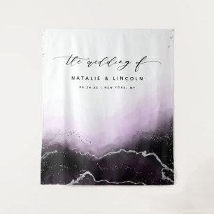 Tenture Fond de photomaton Ombre Violette Brume Éthérée