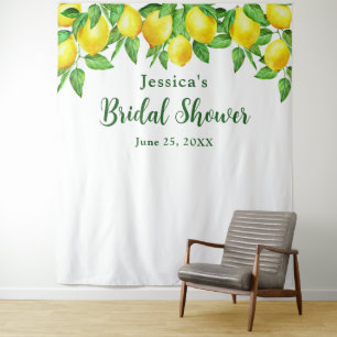 Tenture Fond de photomaton pour Baby Shower de Citrons Bri