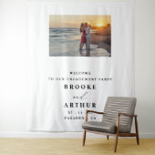 Tenture Fond de photomaton pour fête de fiançailles avec p (En situation)