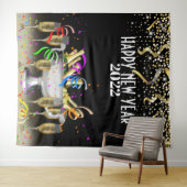 Tenture Fond de photomaton pour le Nouvel An (En situation (horizontale))